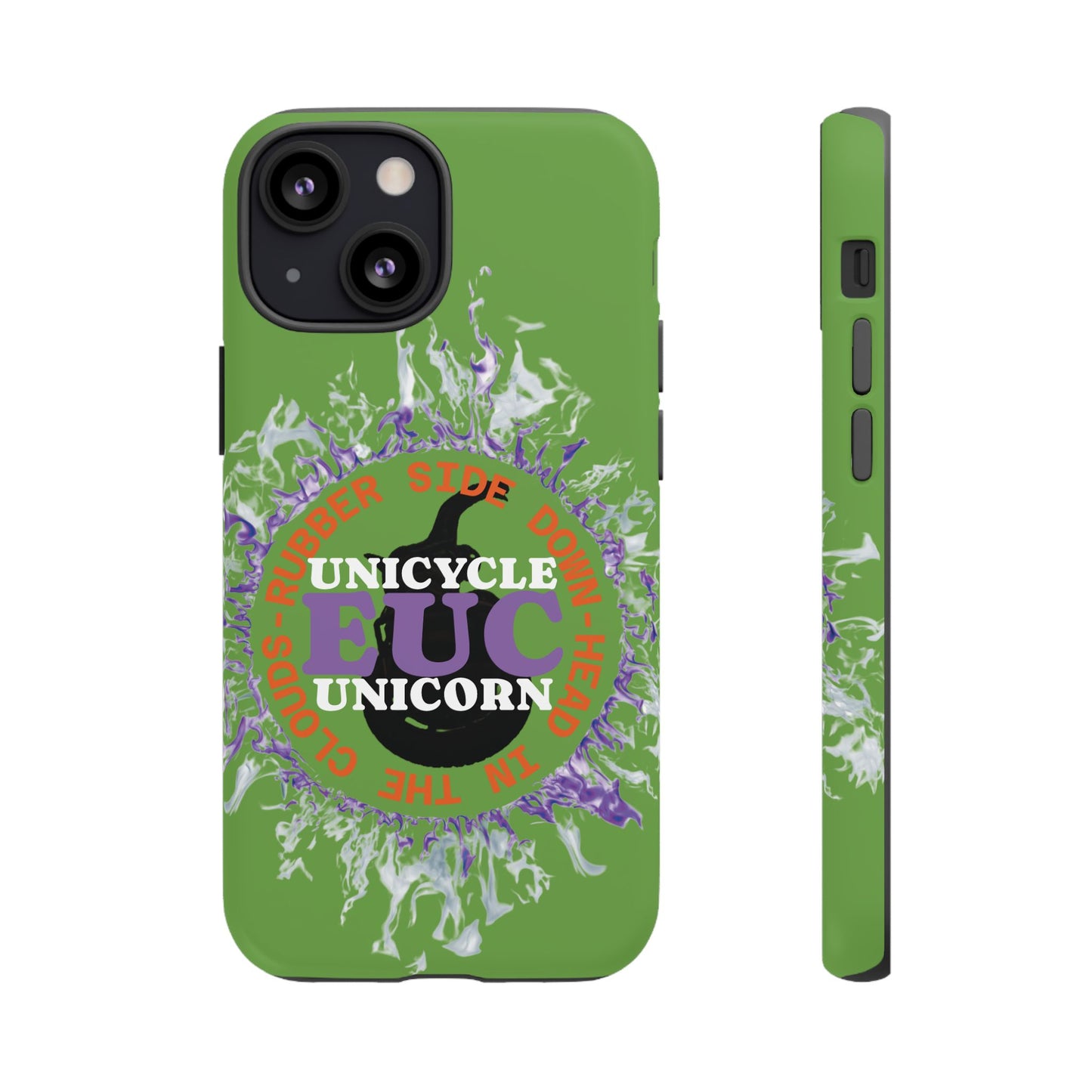 Unicycle Unicorn Purple ring of Fire Tough Case - Durable phone case for EUC fans