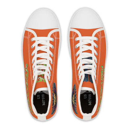 GTCC Womens High Top Sneakers (Orange)