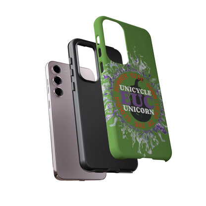 Unicycle Unicorn Purple ring of Fire Tough Case - Durable phone case for EUC fans