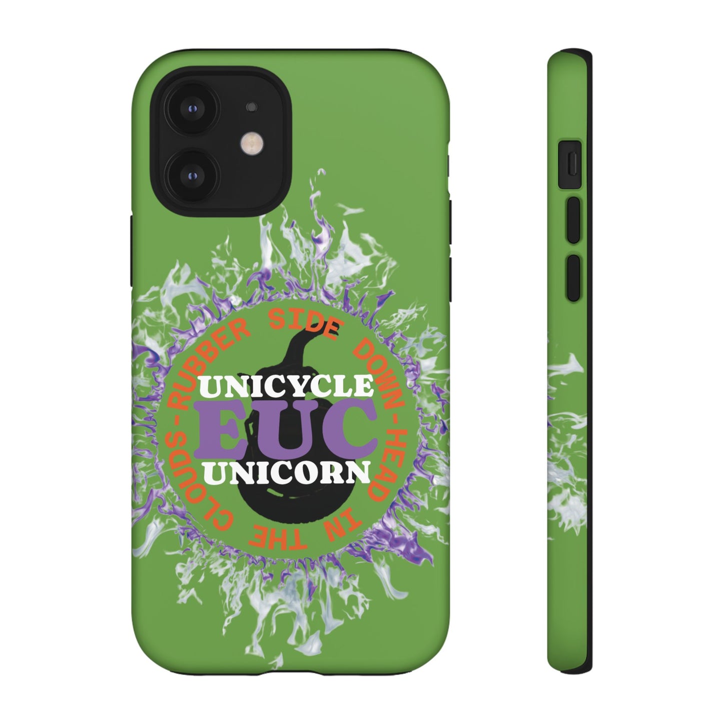 Unicycle Unicorn Purple ring of Fire Tough Case - Durable phone case for EUC fans