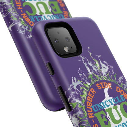 Unicycle Unicorn ring of Fire Tough Case - Durable phone case for EUC fans (purple)