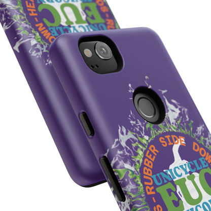 Unicycle Unicorn ring of Fire Tough Case - Durable phone case for EUC fans (purple)