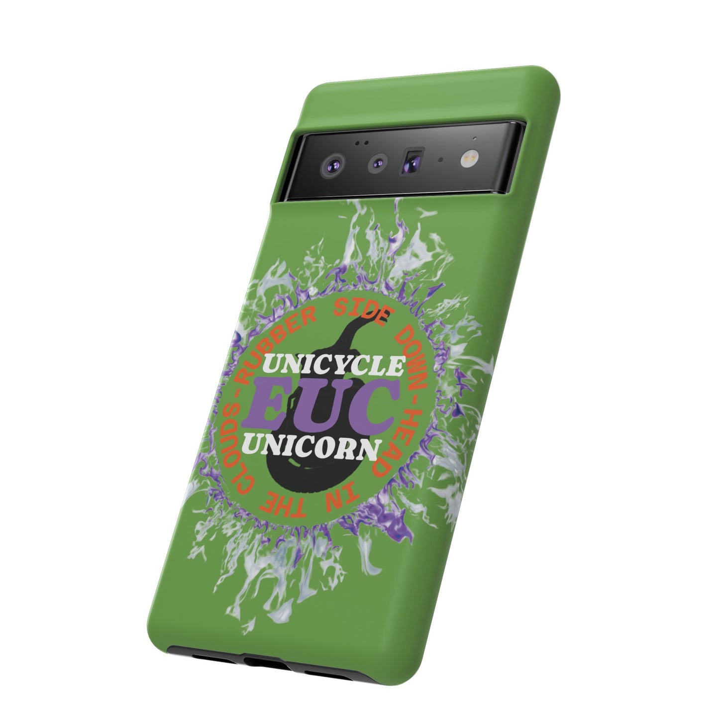 Unicycle Unicorn Purple ring of Fire Tough Case - Durable phone case for EUC fans