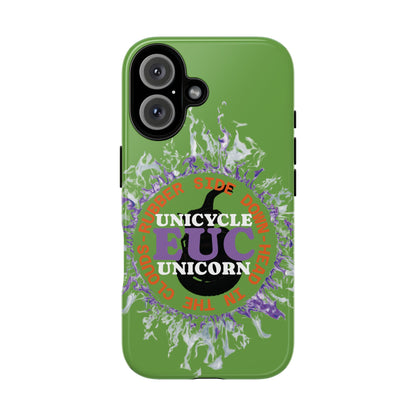 Unicycle Unicorn Purple ring of Fire Tough Case - Durable phone case for EUC fans