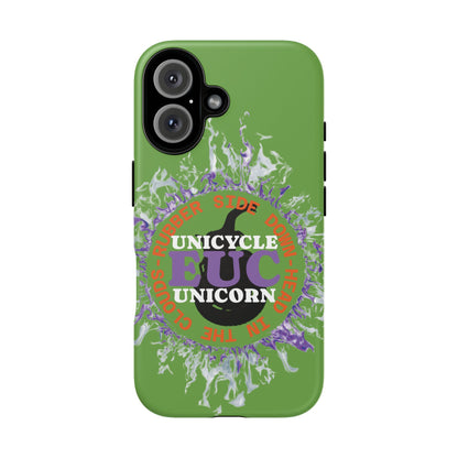 Unicycle Unicorn Purple ring of Fire Tough Case - Durable phone case for EUC fans