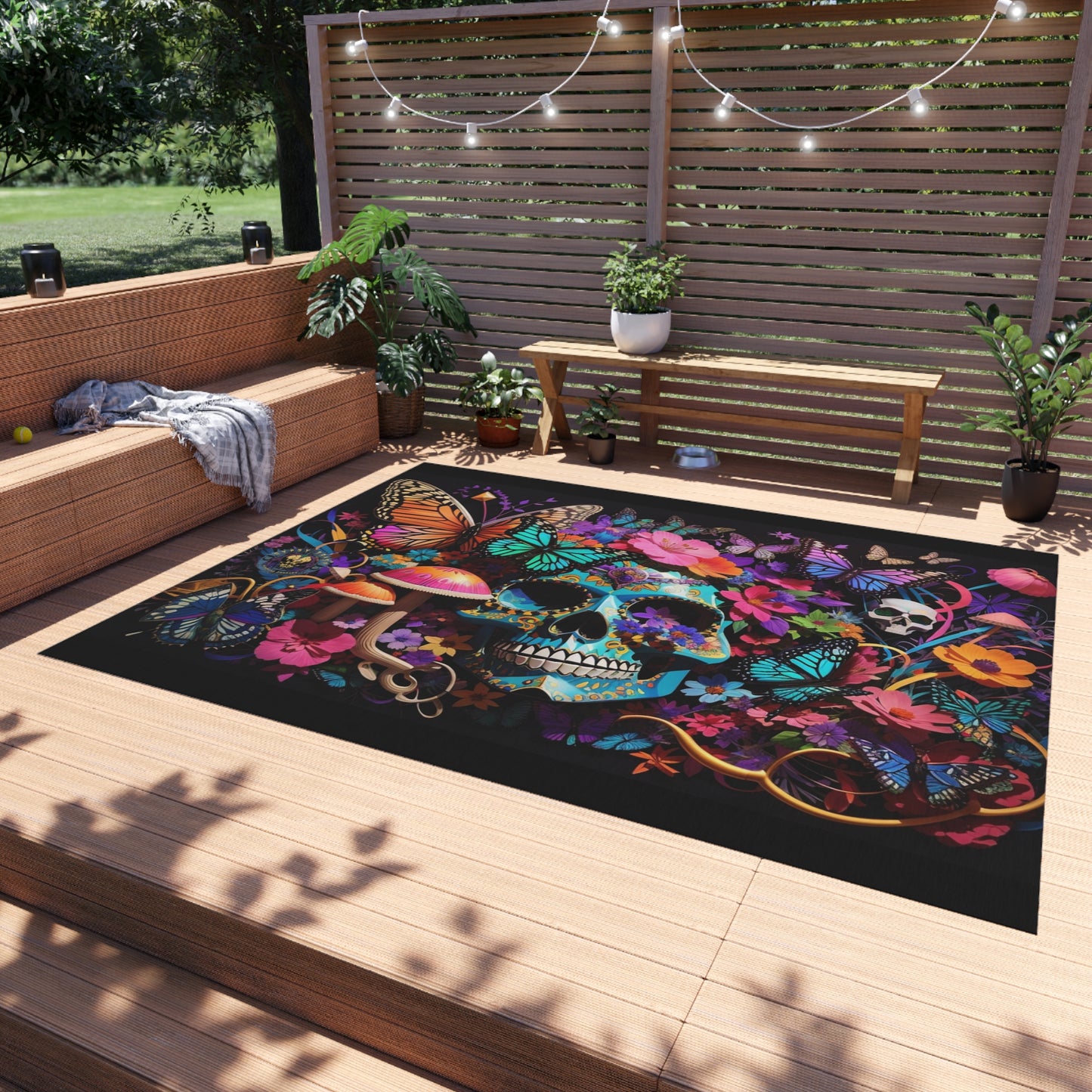 Unbranded Skull #1 Outdoor Rug