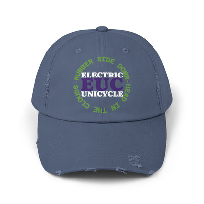 Unicycle Unicorn EUC Distressed Cap