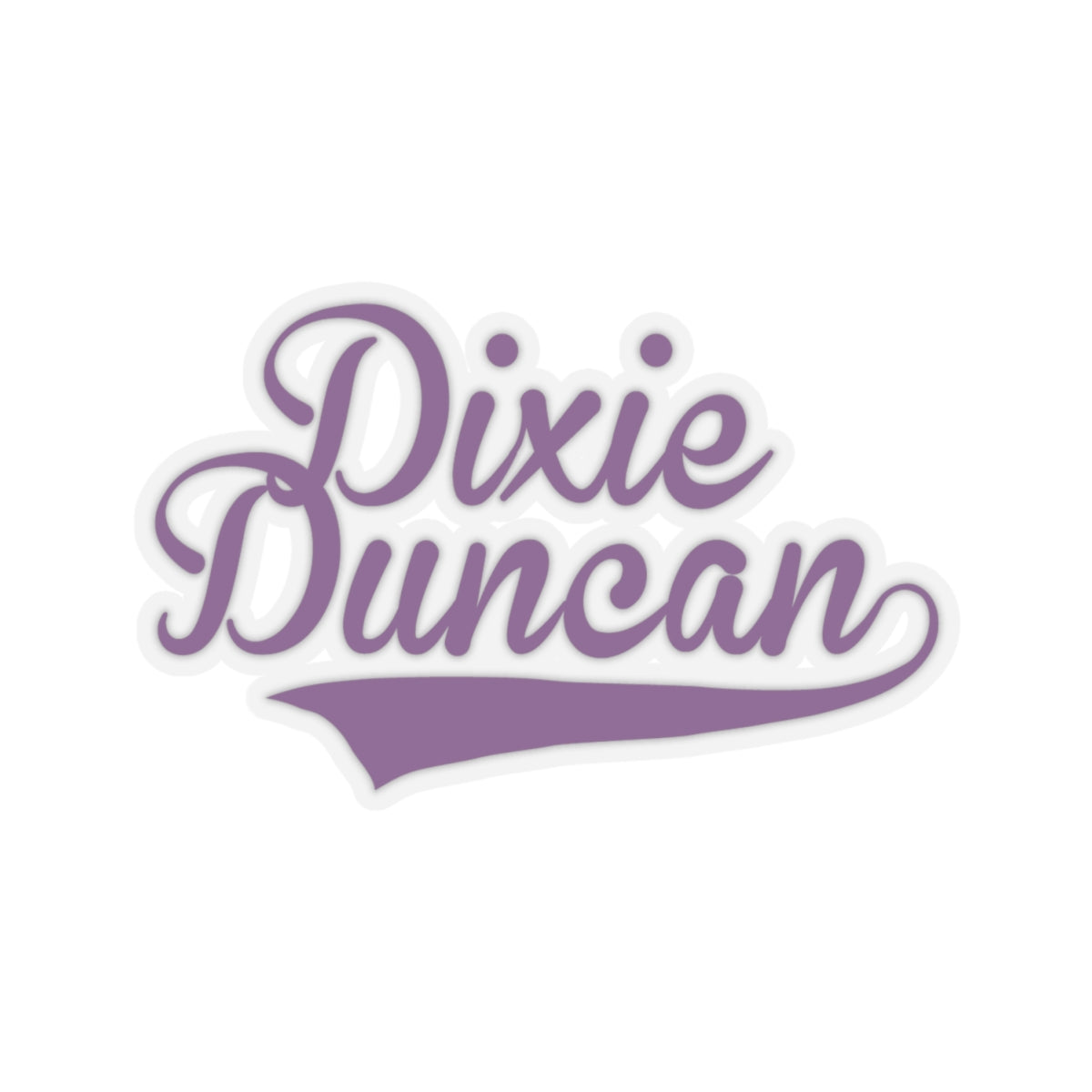 Dixie Duncan jersey Kiss-Cut Stickers