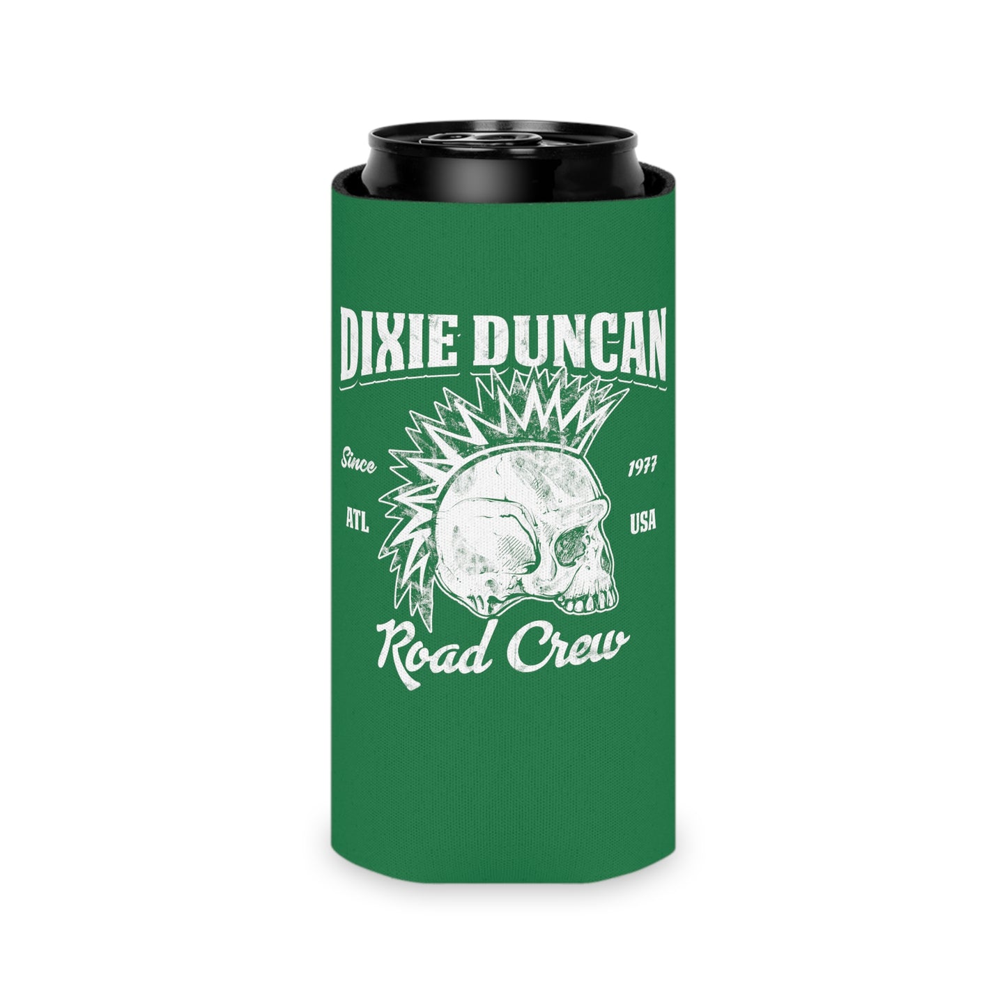 DD Road Crew Can Koozie (Green)