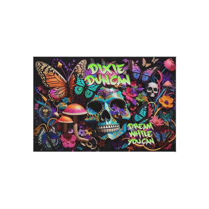 DD skulls n butterflies Outdoor Rug