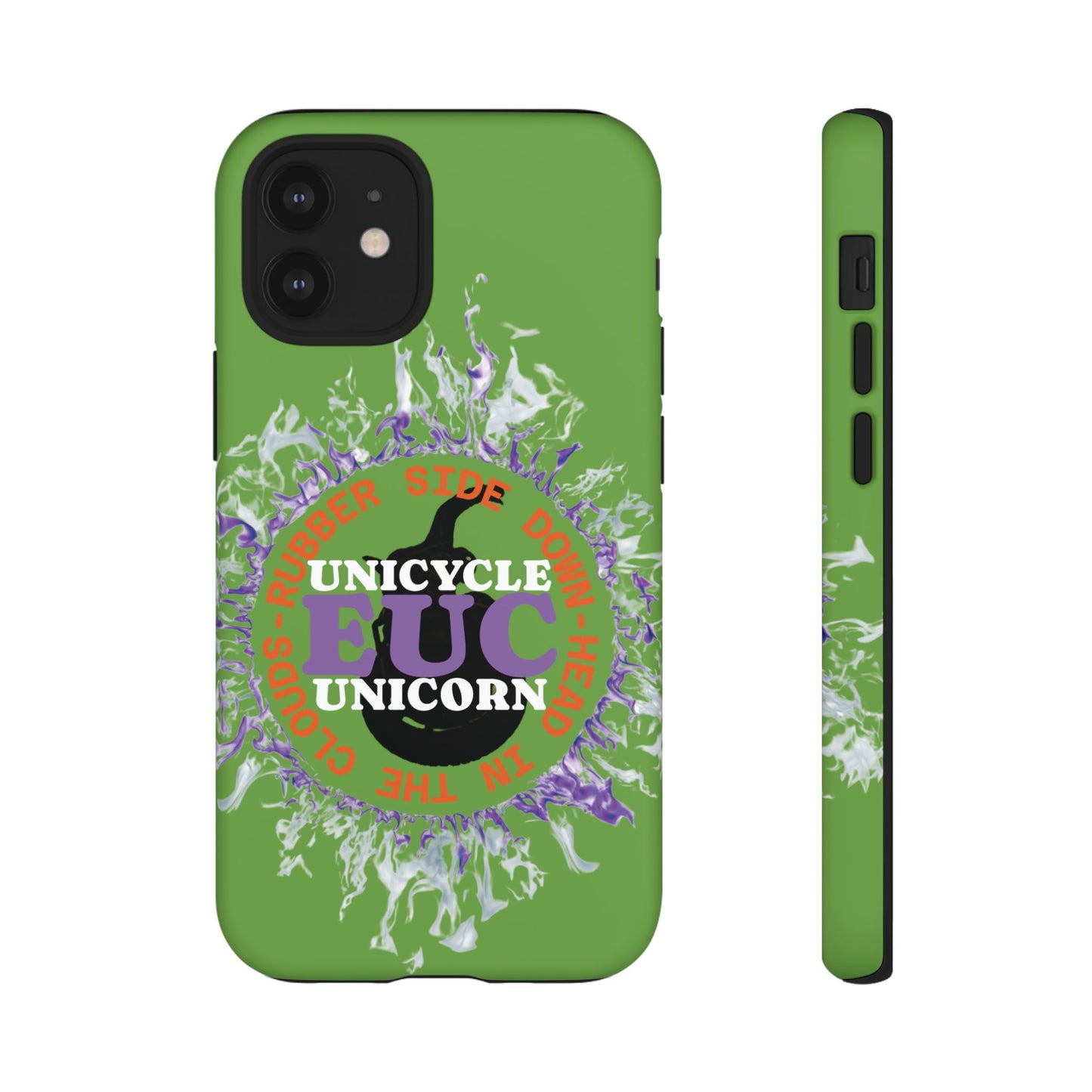 Unicycle Unicorn Purple ring of Fire Tough Case - Durable phone case for EUC fans