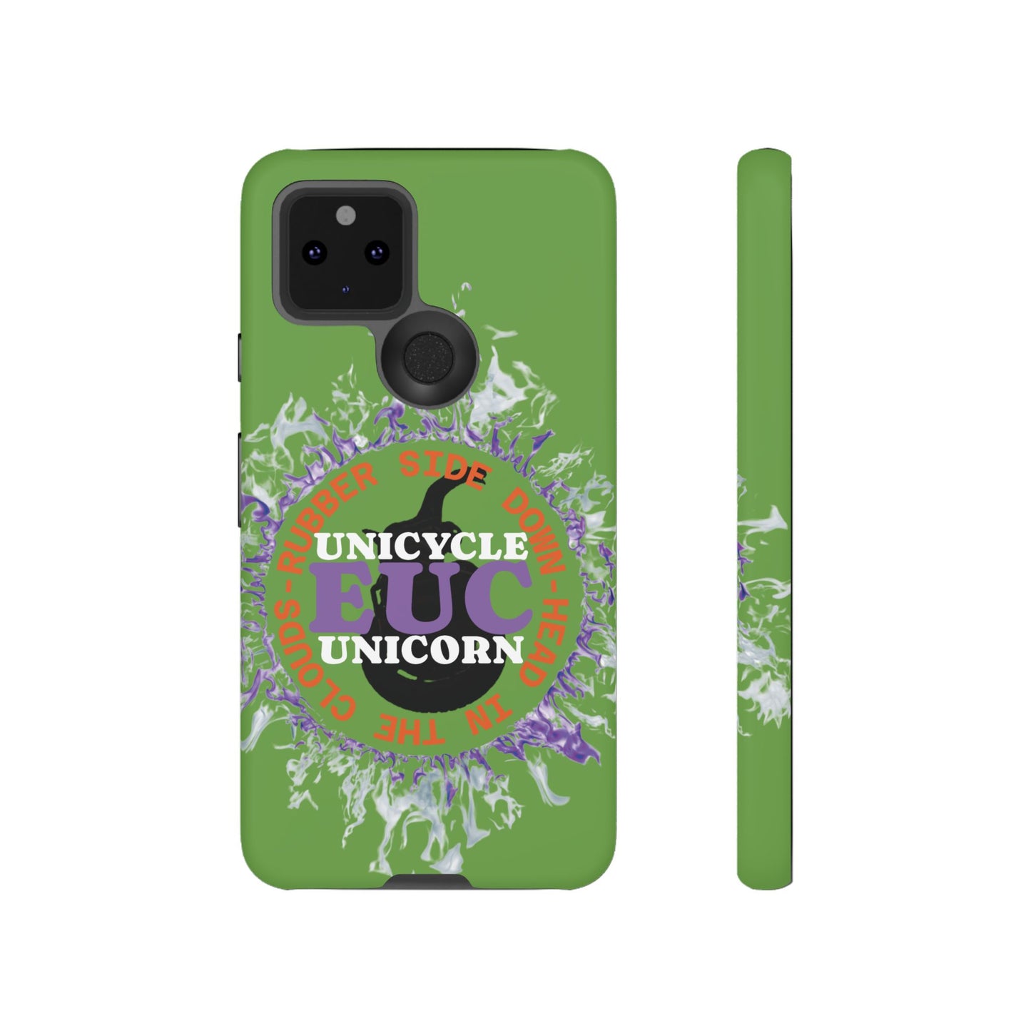 Unicycle Unicorn Purple ring of Fire Tough Case - Durable phone case for EUC fans