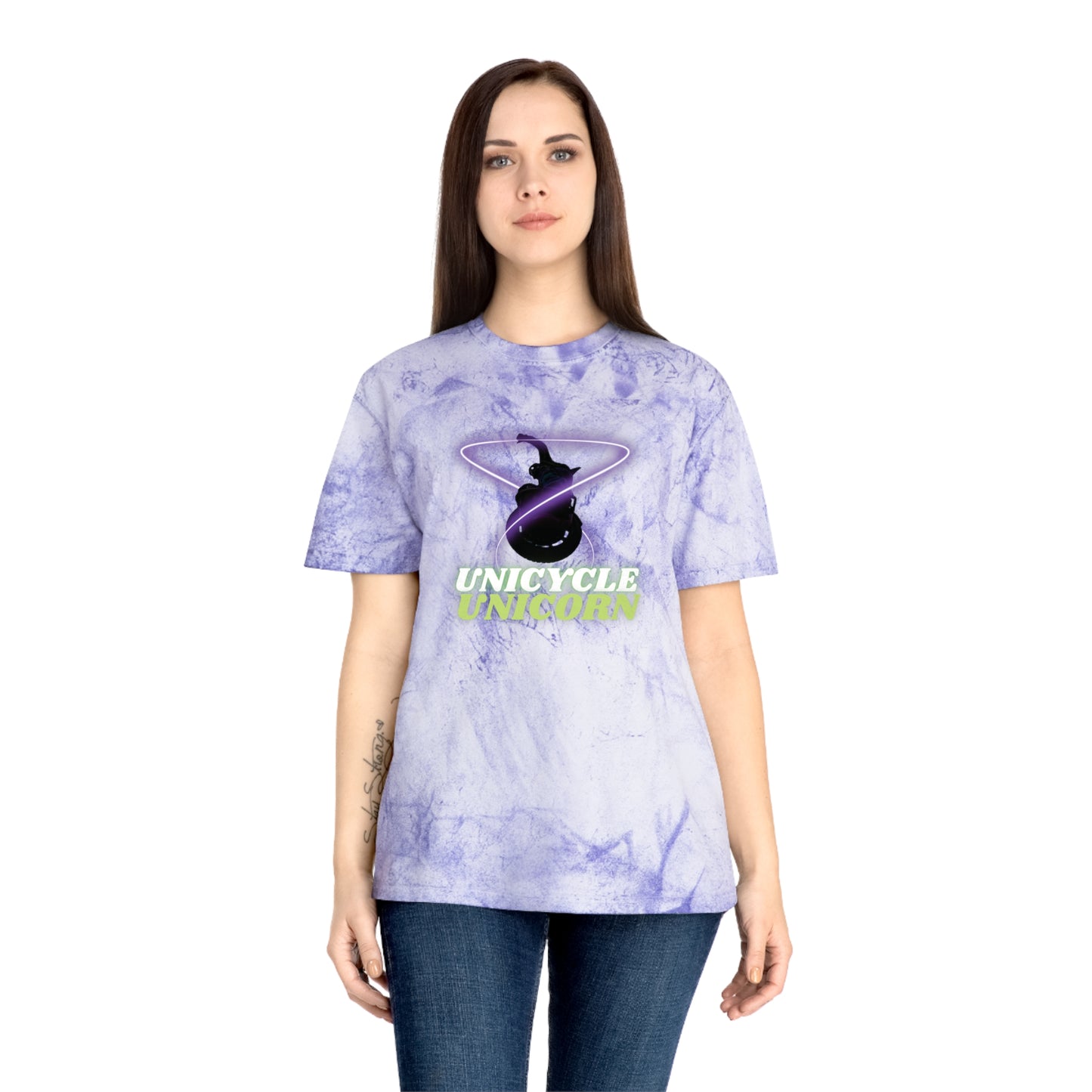 Unicycle Unicorn Red Ring of Fire unisex tshirt