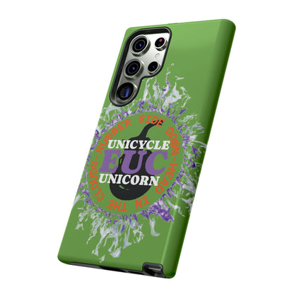 Unicycle Unicorn Purple ring of Fire Tough Case - Durable phone case for EUC fans