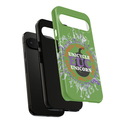 Unicycle Unicorn Purple ring of Fire Tough Case - Durable phone case for EUC fans