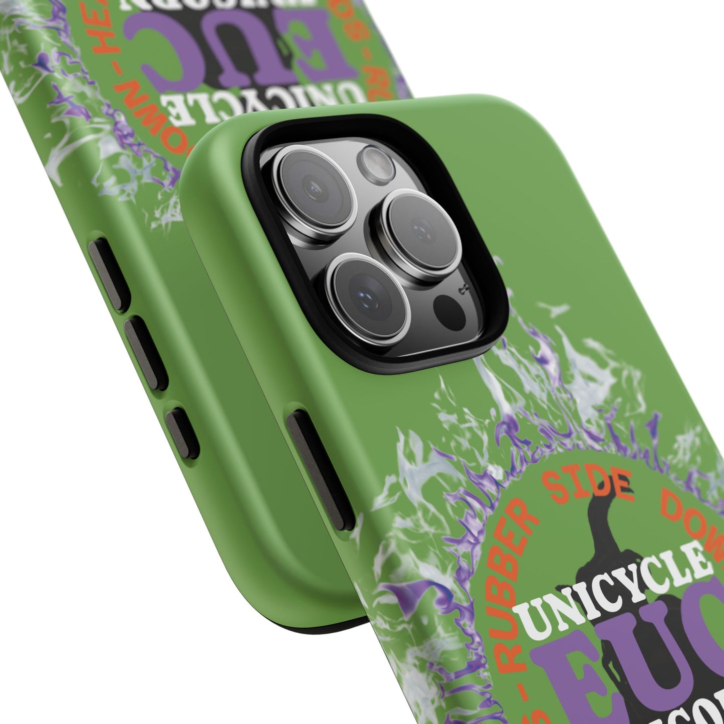 Unicycle Unicorn Purple ring of Fire Tough Case - Durable phone case for EUC fans