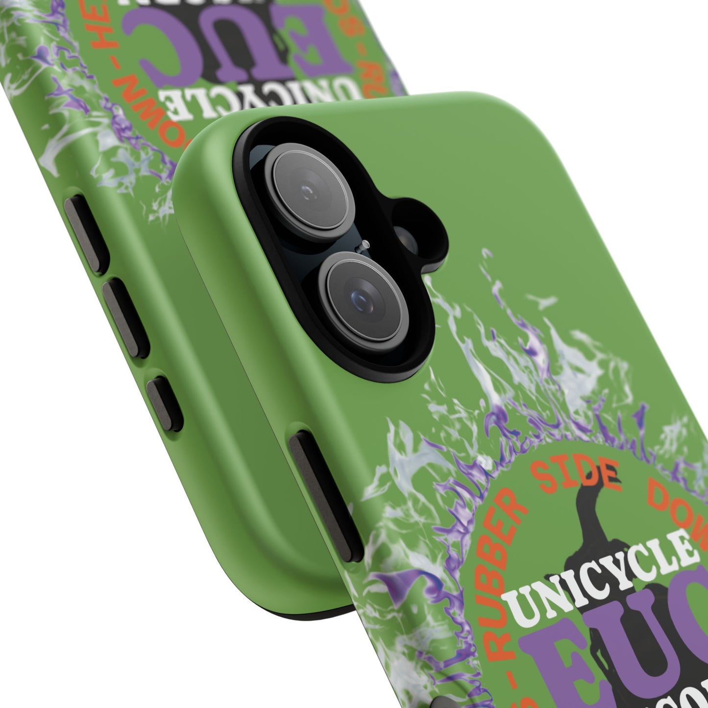 Unicycle Unicorn Purple ring of Fire Tough Case - Durable phone case for EUC fans