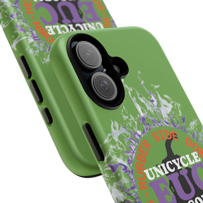 Unicycle Unicorn Purple ring of Fire Tough Case - Durable phone case for EUC fans