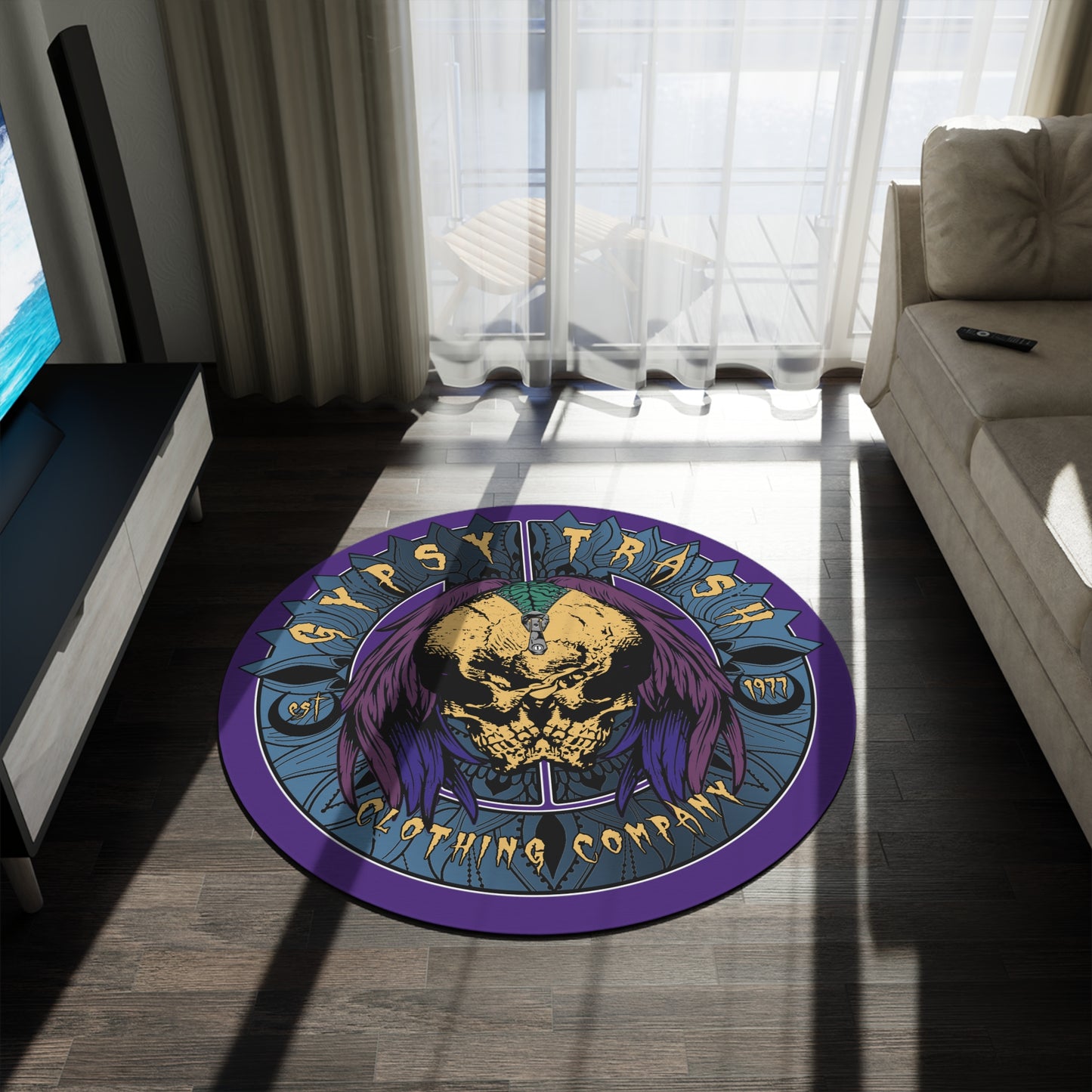 GTCC Round Rug (Purple)