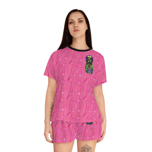 LSD2 Psychedelic Pink Short Pajama Set