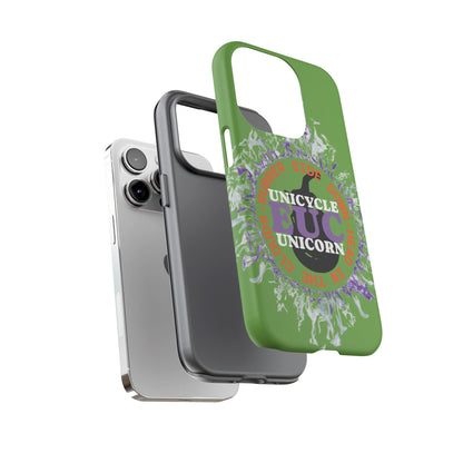 Unicycle Unicorn Purple ring of Fire Tough Case - Durable phone case for EUC fans