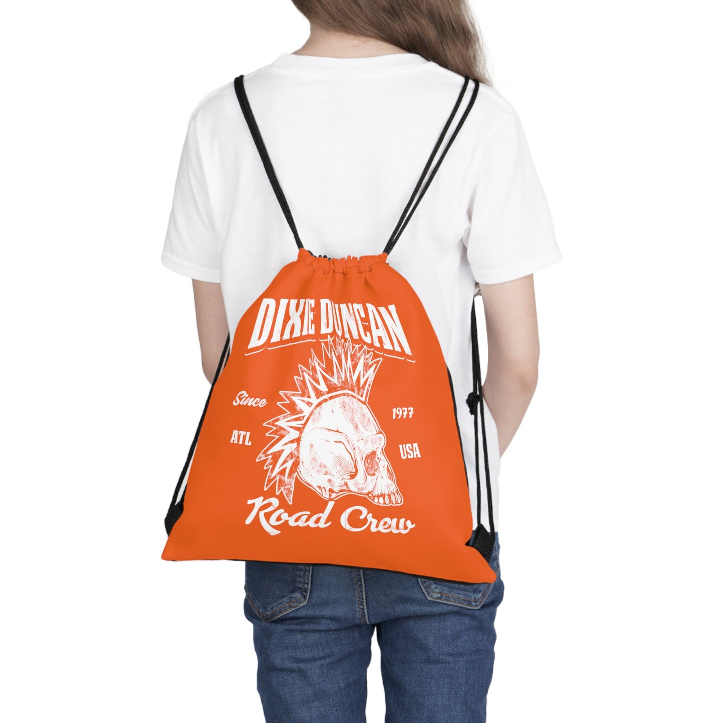 Road Crew Drawstring Bag (Orange)