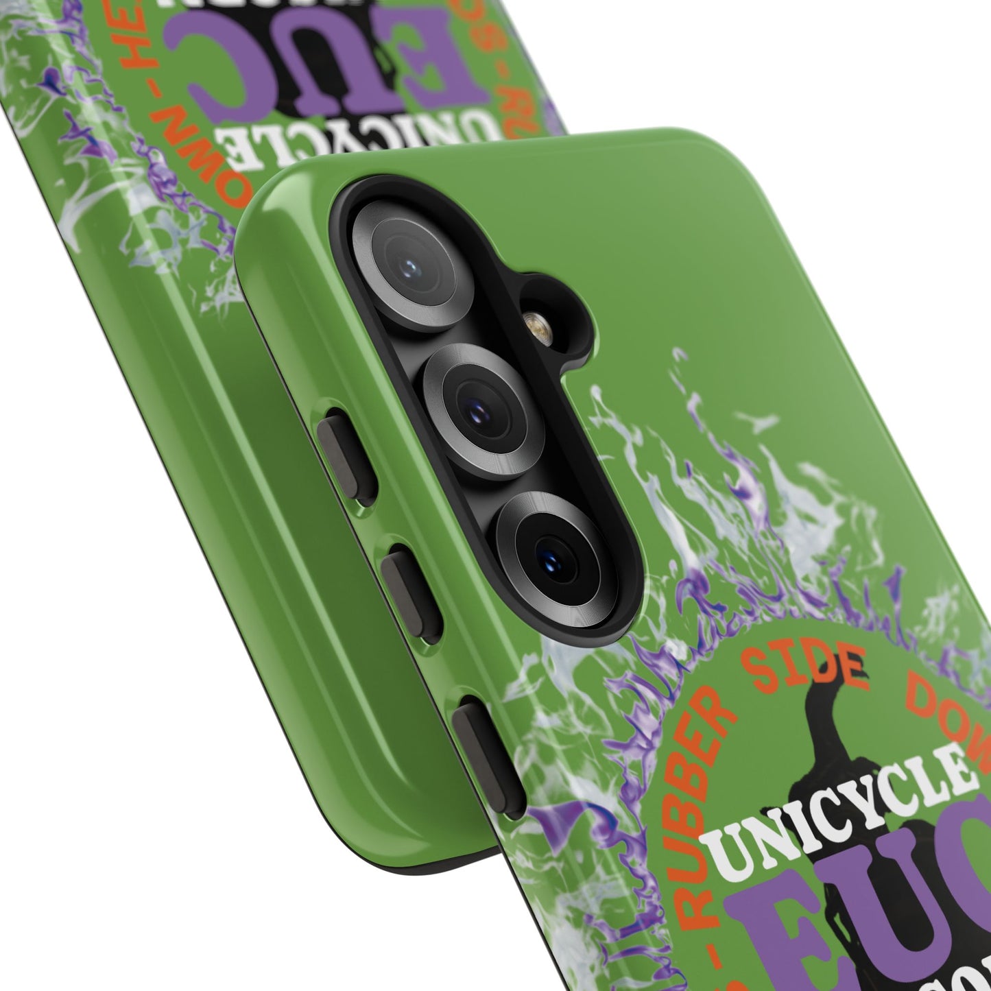 Unicycle Unicorn Purple ring of Fire Tough Case - Durable phone case for EUC fans