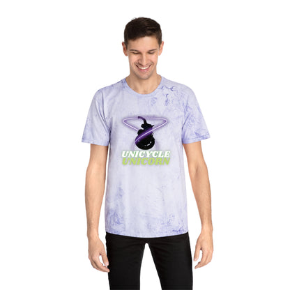 Unicycle Unicorn Red Ring of Fire unisex tshirt
