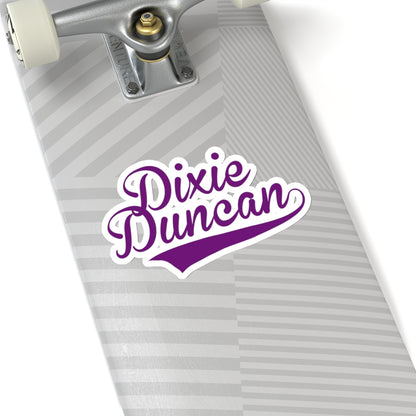 Dixie Duncan jersey Kiss-Cut Stickers