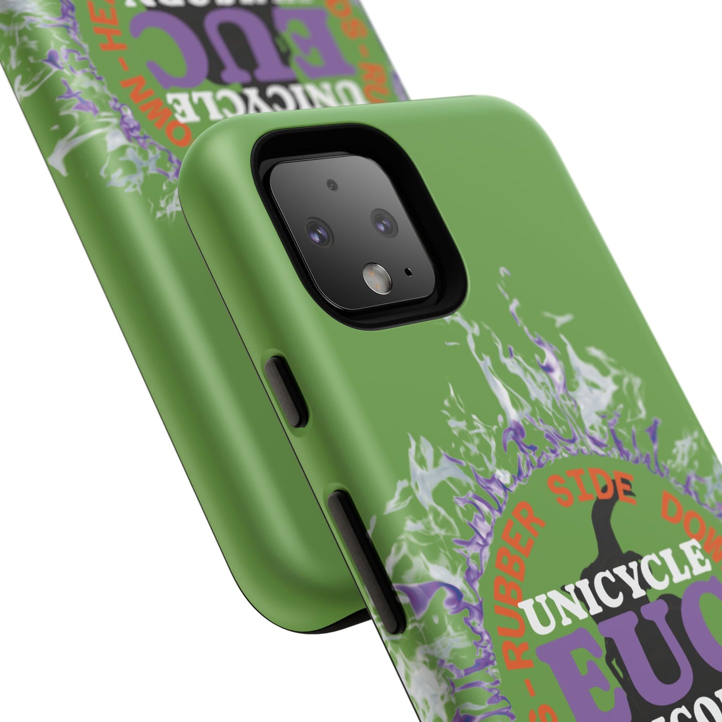 Unicycle Unicorn Purple ring of Fire Tough Case - Durable phone case for EUC fans