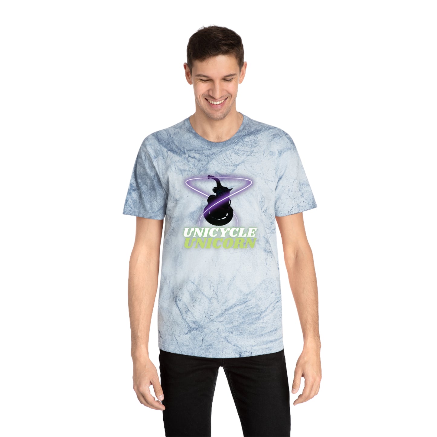 Unicycle Unicorn Red Ring of Fire unisex tshirt