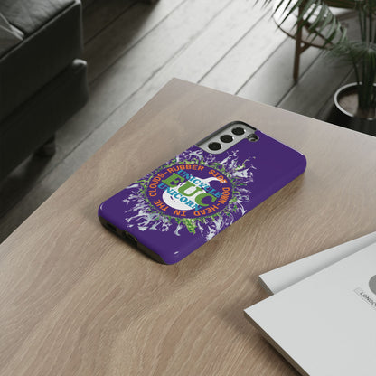 Unicycle Unicorn ring of Fire Tough Case - Durable phone case for EUC fans (purple)