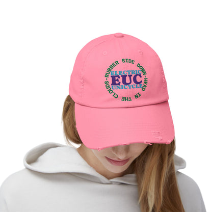 Unicycle Unicorn EUC Distressed Cap