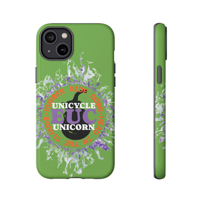 Unicycle Unicorn Purple ring of Fire Tough Case - Durable phone case for EUC fans
