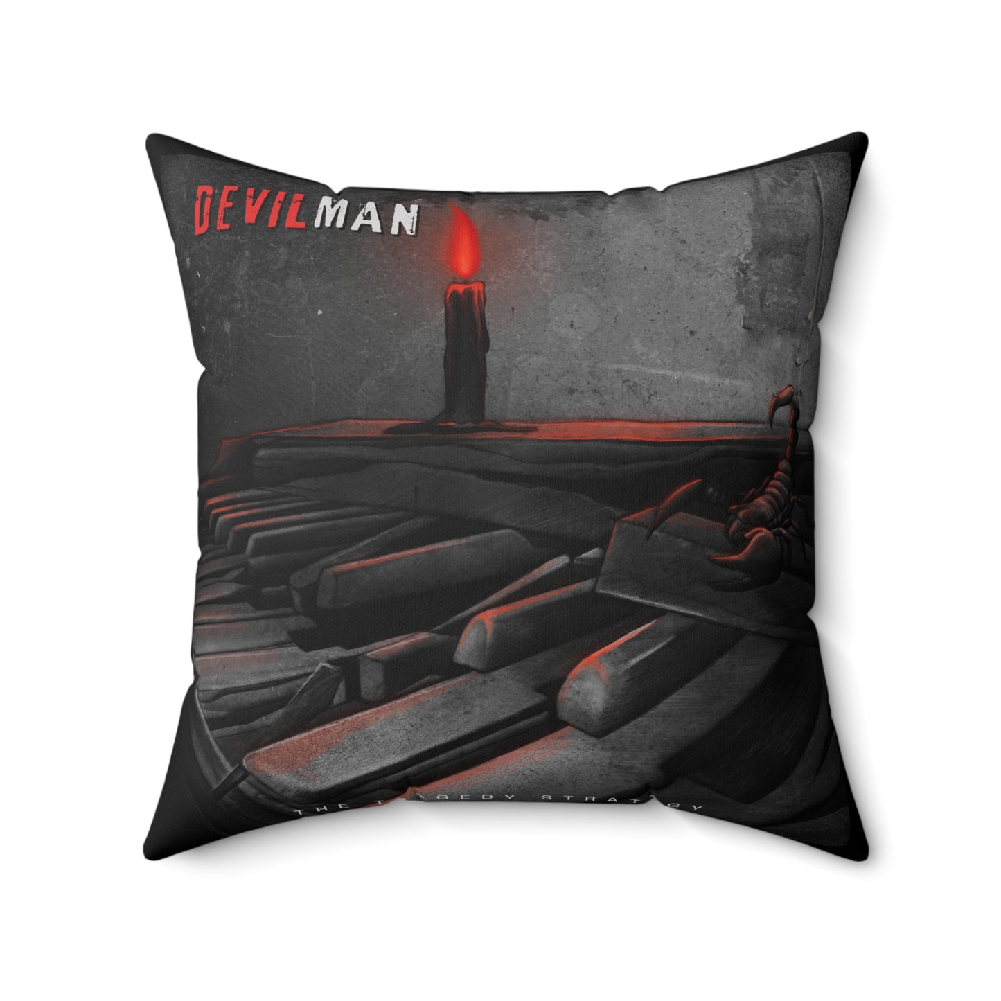 The Tragedy Strategy DevilMan Faux Suede Pillow