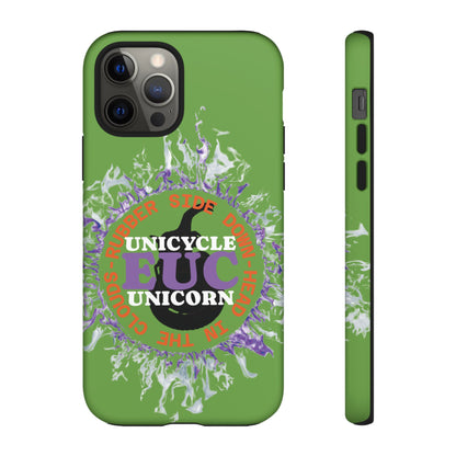 Unicycle Unicorn Purple ring of Fire Tough Case - Durable phone case for EUC fans