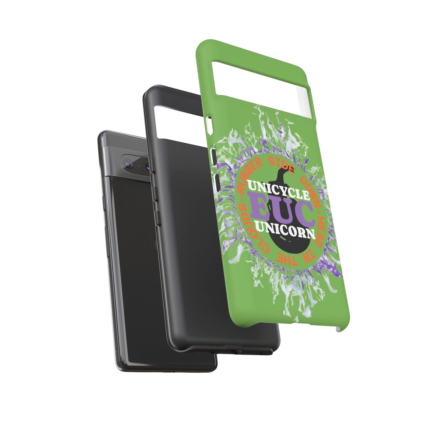 Unicycle Unicorn Purple ring of Fire Tough Case - Durable phone case for EUC fans