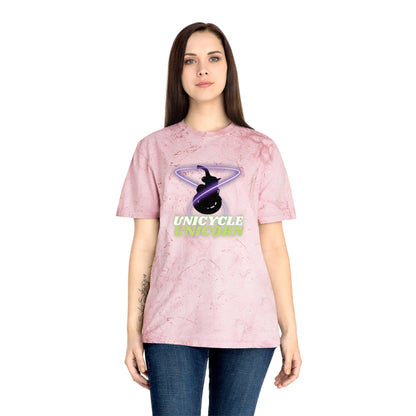 Unicycle Unicorn Red Ring of Fire unisex tshirt