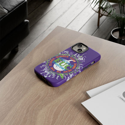 Unicycle Unicorn ring of Fire Tough Case - Durable phone case for EUC fans (purple)