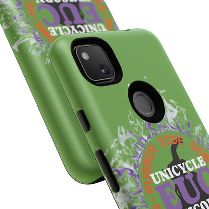 Unicycle Unicorn Purple ring of Fire Tough Case - Durable phone case for EUC fans