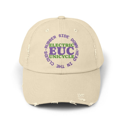 Unicycle Unicorn EUC Distressed Cap