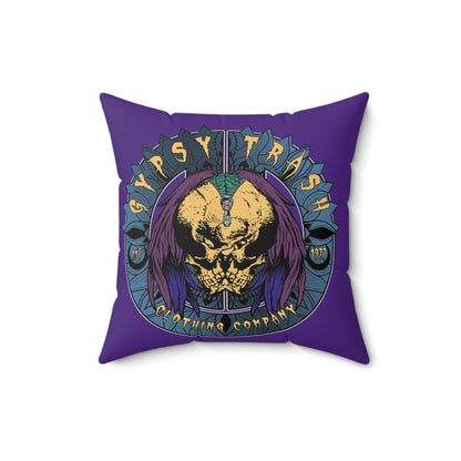 GTCC Spun Polyester Square Pillow (Purple)