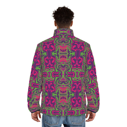 Unbranded Psychedelic Grinkple Men's Puffer Jacket