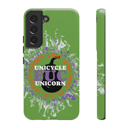 Unicycle Unicorn Purple ring of Fire Tough Case - Durable phone case for EUC fans