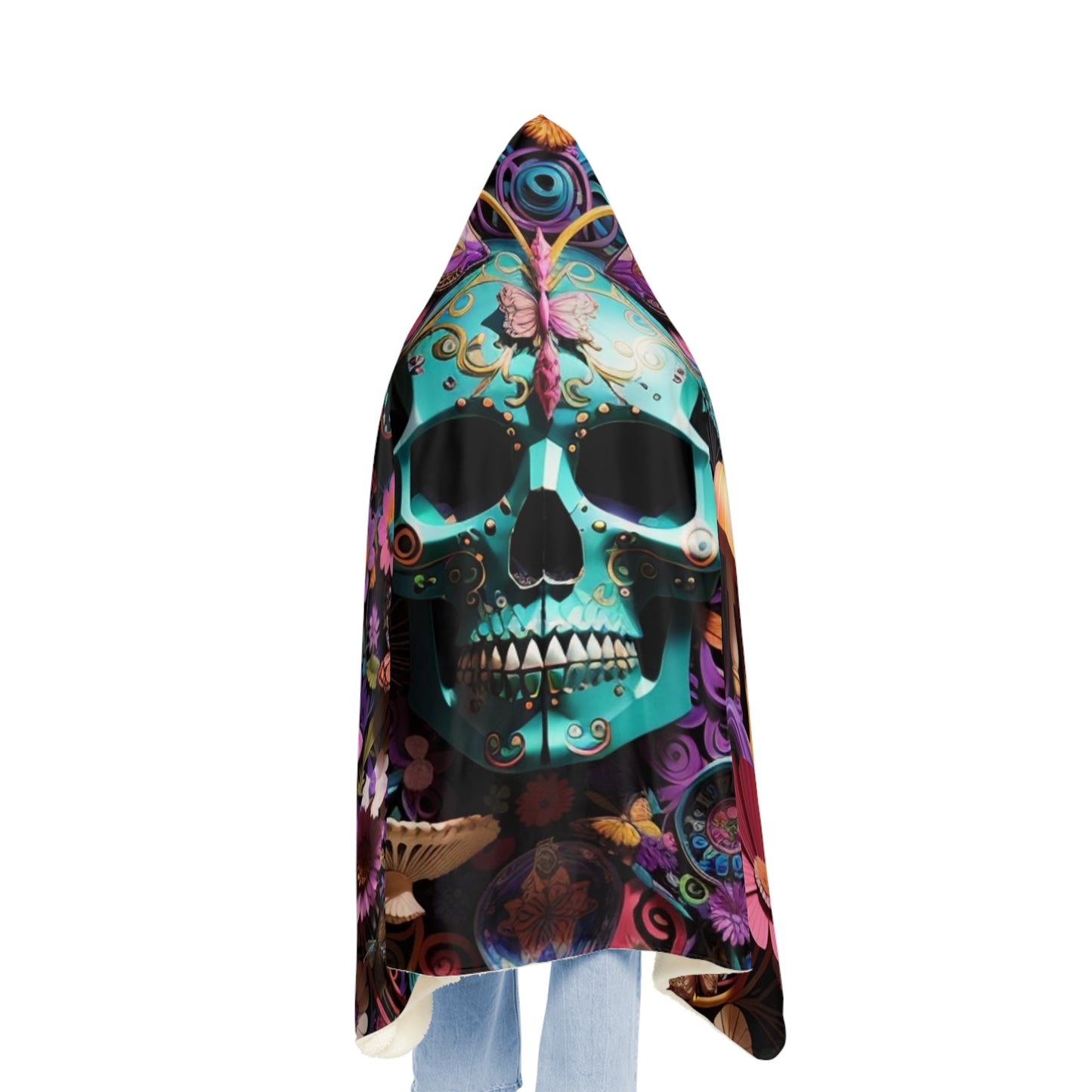 Unbranded Skull #4 Snuggle Blanket