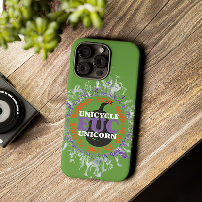 Unicycle Unicorn Purple ring of Fire Tough Case - Durable phone case for EUC fans