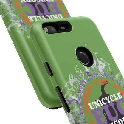 Unicycle Unicorn Purple ring of Fire Tough Case - Durable phone case for EUC fans