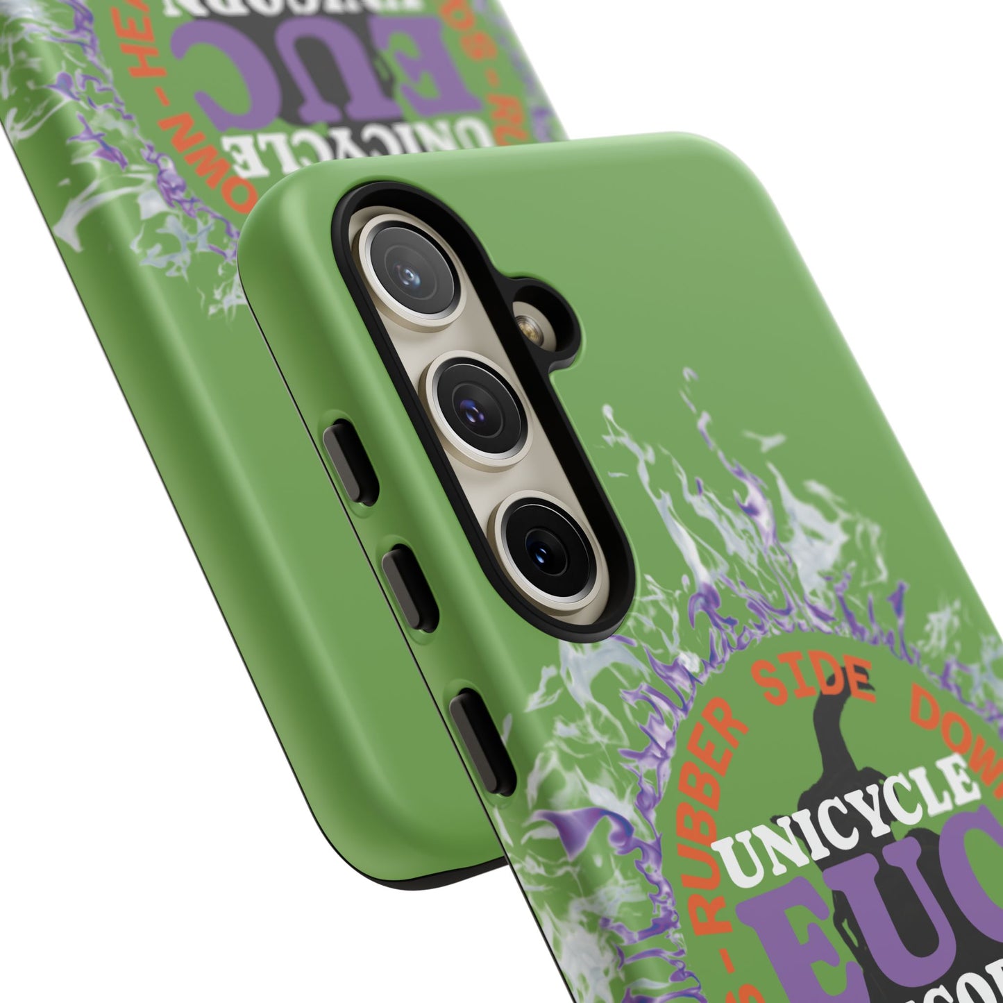 Unicycle Unicorn Purple ring of Fire Tough Case - Durable phone case for EUC fans