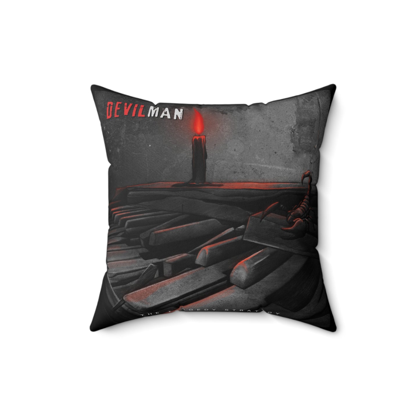 The Tragedy Strategy DevilMan Faux Suede Pillow