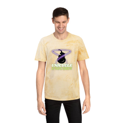 Unicycle Unicorn Red Ring of Fire unisex tshirt
